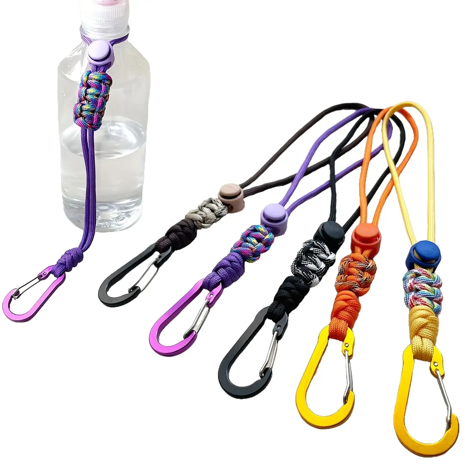 New multifunctional Retractable Pull Reel Keychain, Single-Piece Portable Water Container, Drink Lanyard, Outdoor Sport Keychain Tool Accessories,Water Bottle Clip, Aluminum Alloy Hook, Backpack Key Accessory, Essential Item for Travel And Hiking