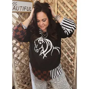 Midnight Stallion Sweater Top