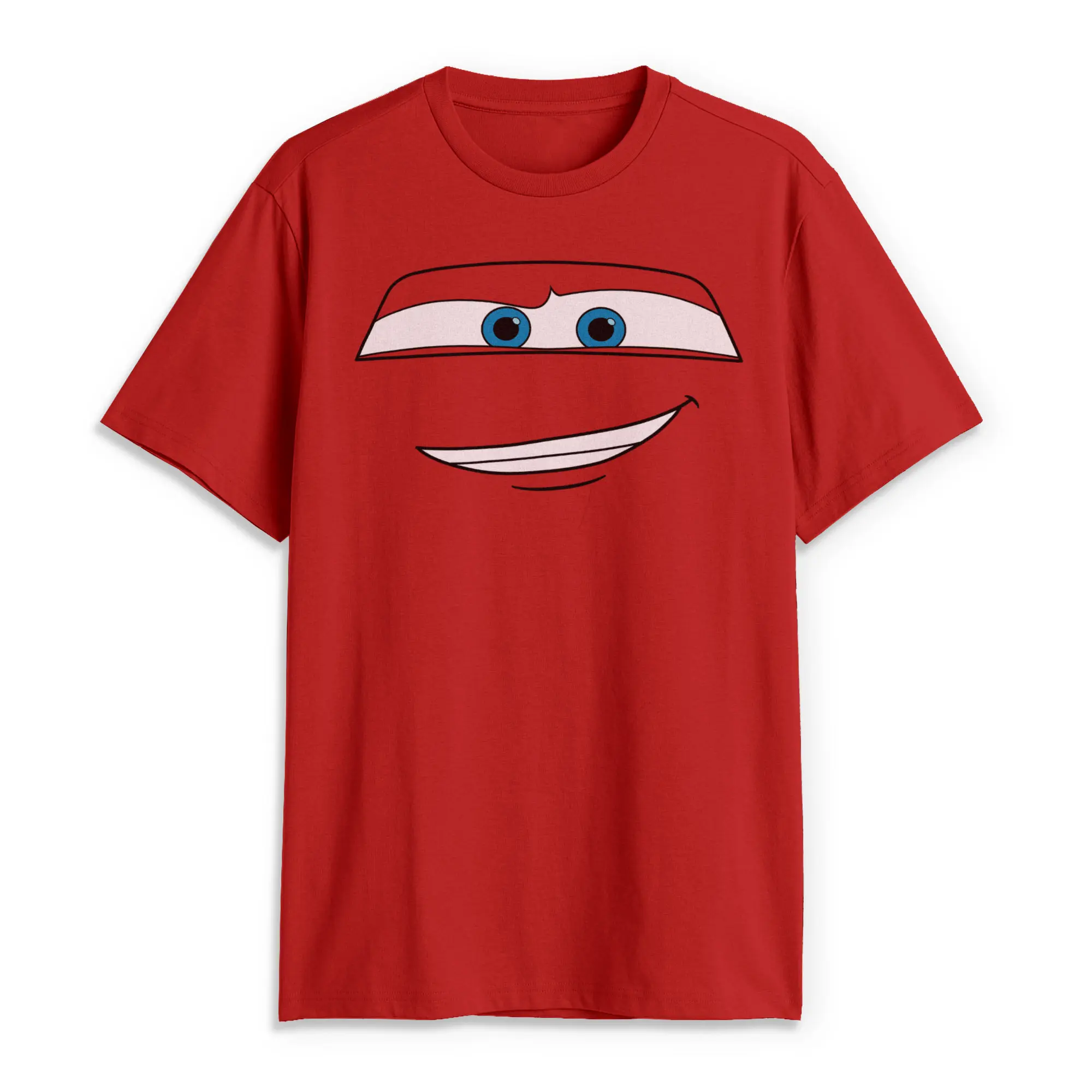 Men's Cars Lightning McQueen Big Face T-Shirt