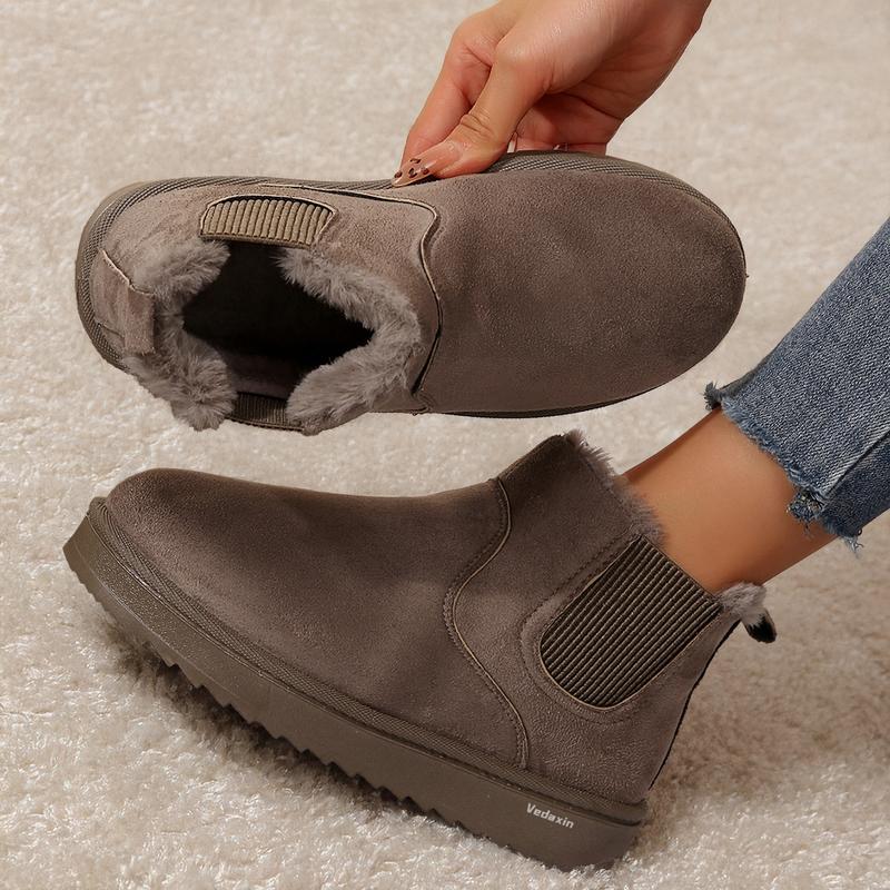 Women's Thick Soled Winter Snow Boots With Plush Lining & Anti-Slip Outsole Casual Ankle Boots Women's Thick Soled Winter Snow Boots With Plush Lining & Anti-Slip Outsole Casual Ankle Boots