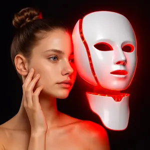 2026 New Facial & Neck Mask, Portable Face Care Device, Facial Beauty Instrument, Rechargeable, Ergonomic Design, Home Use, Ideal Holiday Gift