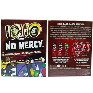 No Mercy Card Game - U N O - Tougher Rules & Stiffer Penalties - Family Party Entertainment