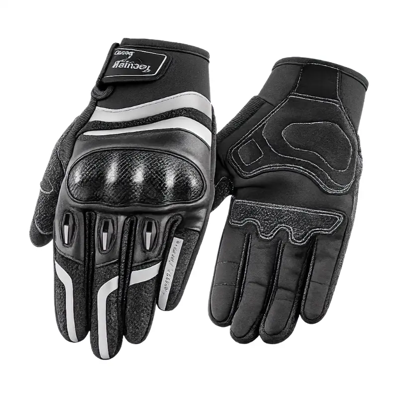 Motorcycle Gloves Waterproof Anti-Slip Touchscreen Knuckle Protection Men Women All Season Riding Breathable Grip
