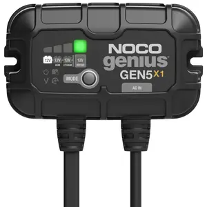 NOCO Genius GEN5X1, 1-Bank, 5A (5A/Bank) Smart Marine Battery Charger
