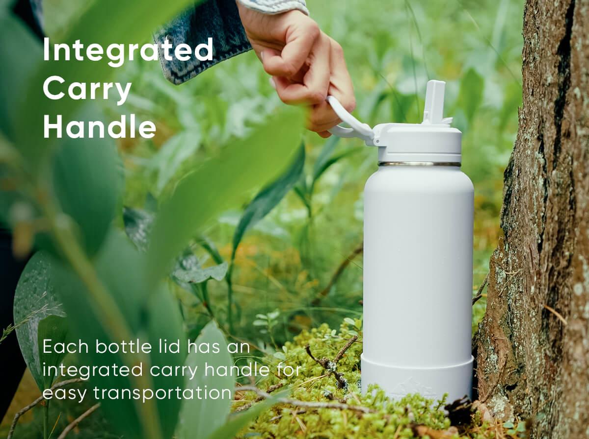 Hydrapeak 32oz Insulated Water Bottle with Straw Lid Leak & Spill Proof Keeps Cold for 24 Hours Hot for 12 Stainless Steel Drinkware Double Wall Insulation