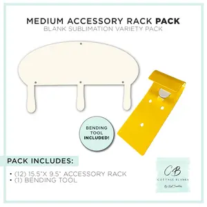 3 Prong Wall Hook Starter Pack Sublimation Blanks