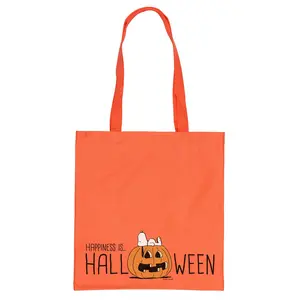 Peanuts Snoopy Happiness Is Halloween Tote Bag Single Compartment Utility Beach Pool Medium