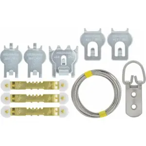 212 MAIN High & Mighty 13-Piece Picture Hanger Kit, Tool-Free Quick Install Wall Mount Fasteners for Hanging Sailing Items, Frames on Drywall (20-60 lbs), Hang Frames
