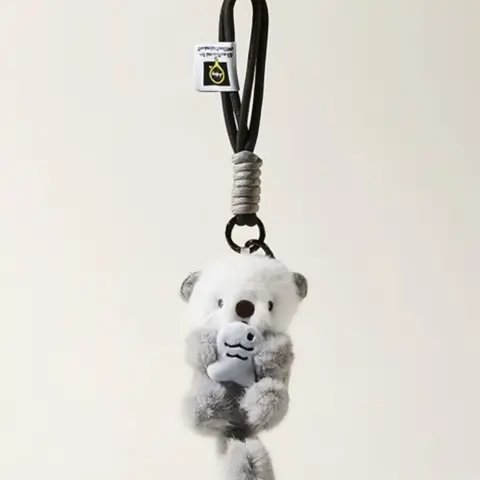 Cute Sea Otter Bag Charm, Car Keychain, Cute Keychains For Car Keys, Trendy Cute Keychain, Birthday Gift, Holiday Present, Back-To-School Gift, Casual Style, All Seasons, Handmade Keychain
