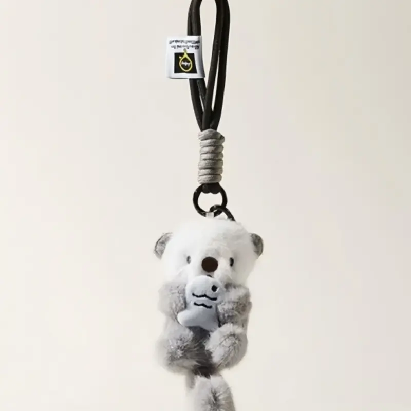 Cute Sea Otter Bag Charm, Car Keychain, Cute Keychains For Car Keys, Trendy Cute Keychain, Birthday Gift, Holiday Present, Back-To-School Gift, Casual Style, All Seasons, Handmade Keychain