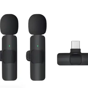 Wireless Lavalier Microphone K9 Dual Mic USB-C for iPhone Android TikTok