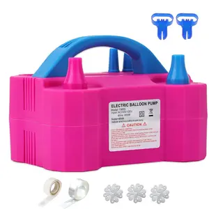 Balloon Pump, Balloon Pump Electric, Portable Dual Nozzle Electric Blower Air Pump Inflator for Party Decoration. Faster and Save Time