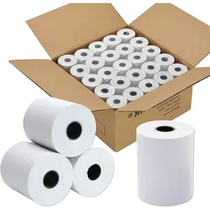2 1/4 x 50 Thermal Paper Receipt Rolls 2.25 x 50 ft Receipt Paper POS Cash Register Fits Credit Card Terminals Verifone (50 Rolls)