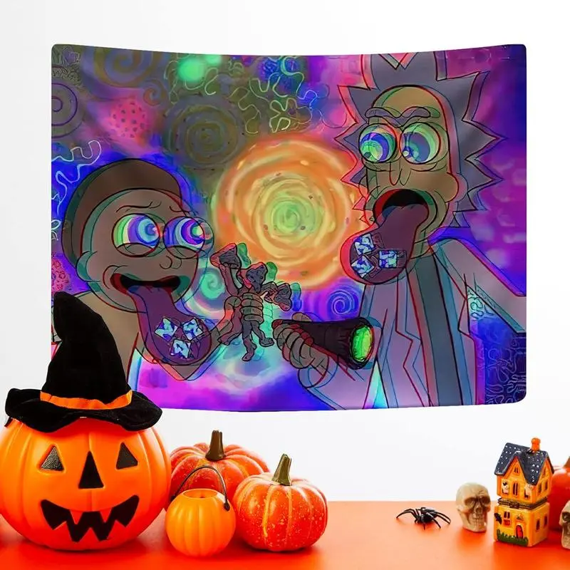 Rsefly Anime Tapestry Wall Hanging Tapestry for Bedroom Aesthetic Living Room Cool Funny Tapestries Solid Color Decorative Spooky