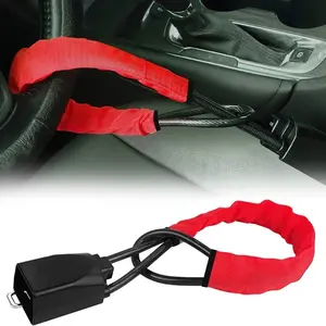 Vehicle Anti-Theft Lock for Steering Wheel and Seat Belt, Universal Car SUV Security Device with 2 Keys, Theft Prevention Lock, Easy Installation Auto Protection Tool for Parking Safety, Durable Anti-Cut Anti-Pry Design for All Vehicles, Car Accessories