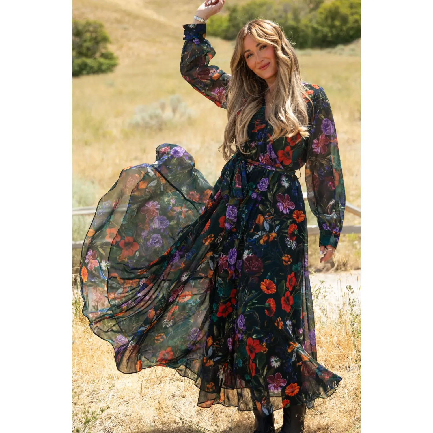 Andie Dress in Evergreen Vivid Meadow