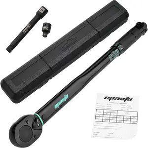 1/2-inch Drive Click Torque Wrench, 10-150 ft/lb, 13.6-203.5 N/m, Black