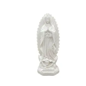 Our Lady Virgin Mary Resin Statue Figurine, Home Altar Decoration, Religious Space Decor, Catholic Mother Godess Sculpture, Altar Supplies