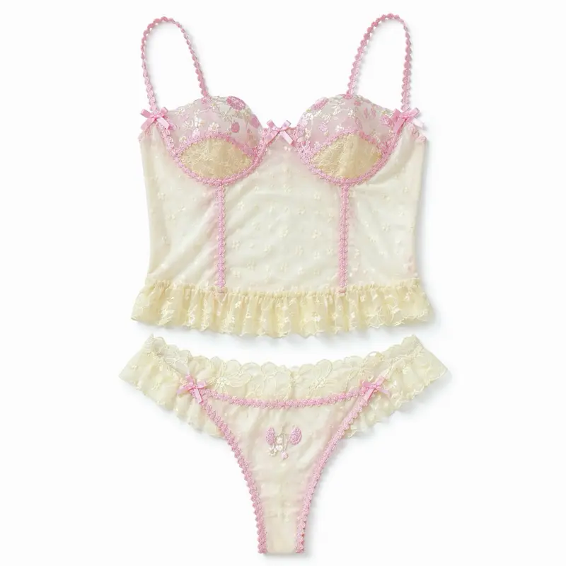 Soft girl Bra Matching set sample sale Womenswear