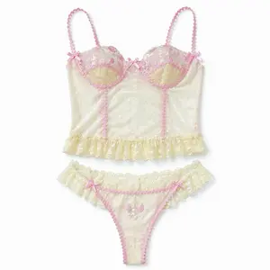 Soft girl Bra Matching set sample sale Womenswear
