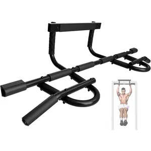Heavy Duty Pull up Bar for Doorway, Solid 1 Piece Main Bar Construction