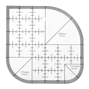 Curved Sewing Rulers, Corner  Ruler and Guides for Fabric, Patchwork Quilting Rulers, Quilting Templates for DIY Supplies Multifunctional Tool