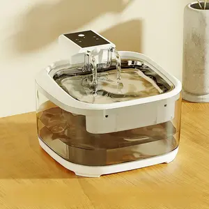 Premium pet water fountain - Rechargeable wireless circulating water fountain suitable for cats and dogs.