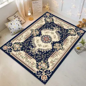 Vintage Persian Carpet for Living Room & Bedroom, Bohemian Style Non-Slip Mat, Bath Mat for Home Decor & Daily Use