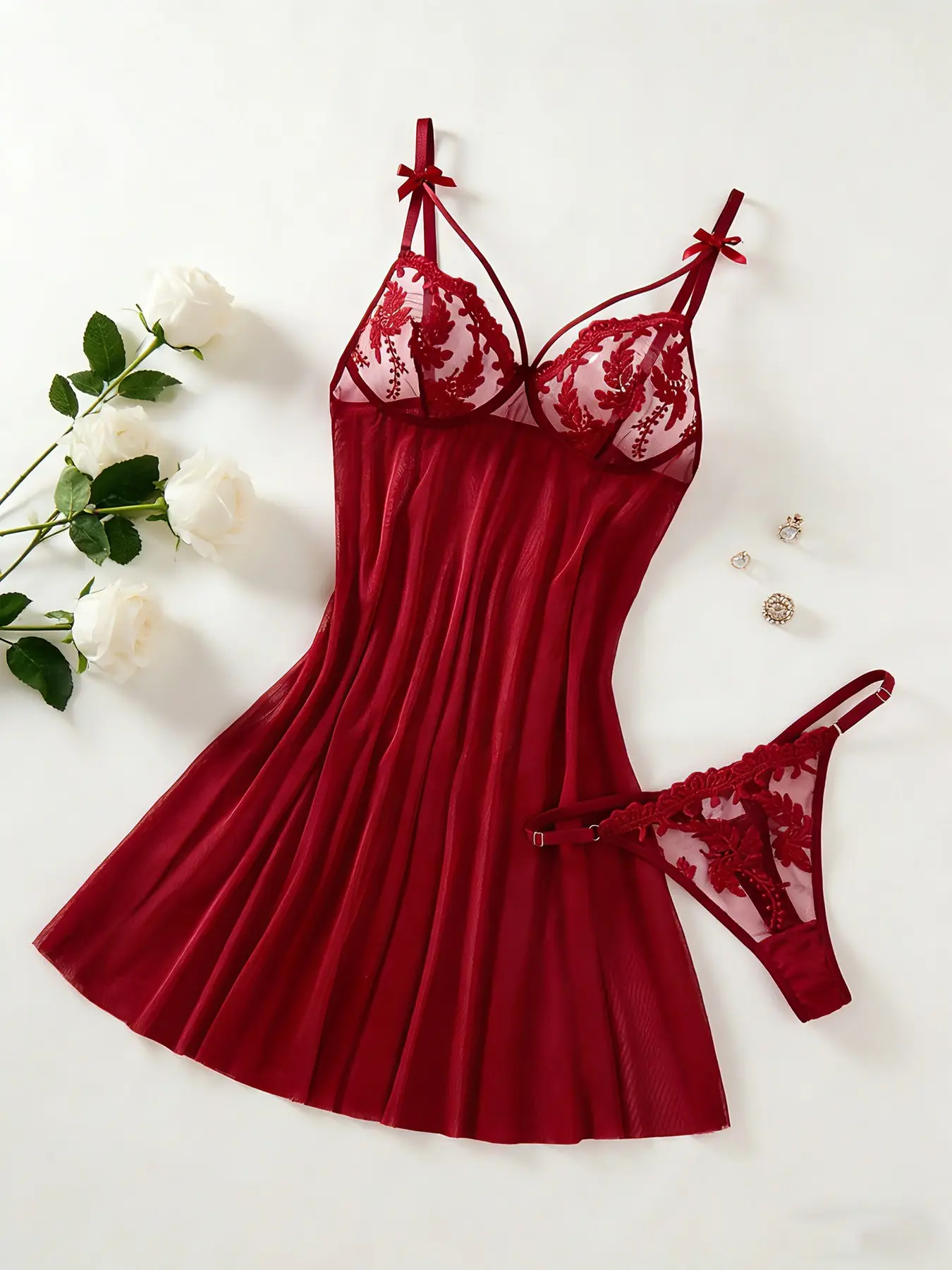 burgundy dress accessories - TikTok Shop
