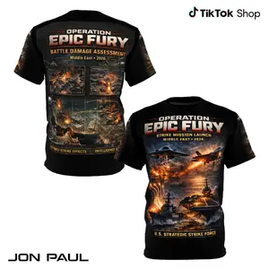 Operation EPIC FURY Tribute Tee, US Strike Against Iran Strategic Strike Campaign T-shirt