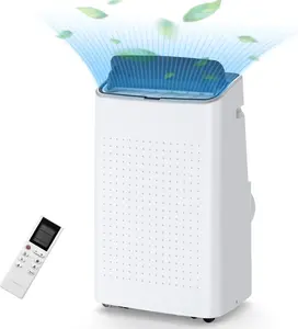 14000 BTU Portable Air Conditioner, 3-In-1 AC Cools Up to 450 Sq Ft, Remote, 24H Timer & Installation Kit, Mini Air Cooler for Office, Living Room, Bedroom