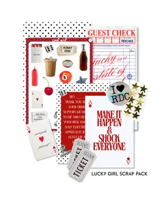 Lucky Girl Junk Journal Scrap