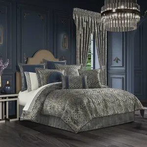 Weston Blue 4-Piece Comforter Set