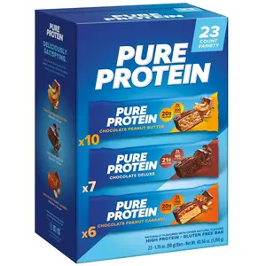 Gluten-Free Protein Bars (23 Count) – Chocolate Variety Pack – Assorted Flavors – Snack Bars