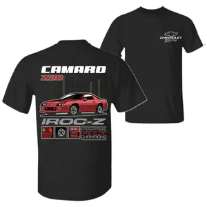 Camaro Z28 IROC-Z T-Shirt – Classic Chevy Muscle Car Graphic Tee, Vintage Camaro Racing Streetwear for Car Enthusiasts