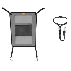 Pet Field 2-Piece Car Seatbelt Kit with Pet Barrier