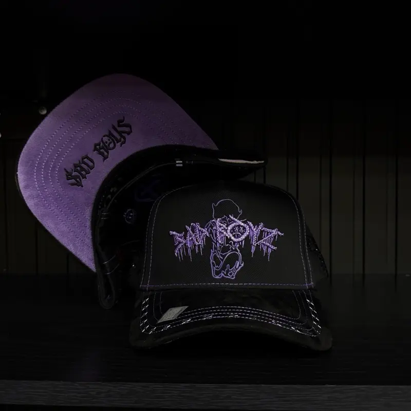 Sadboyz Bigg boss SnapBack hat- black/purple