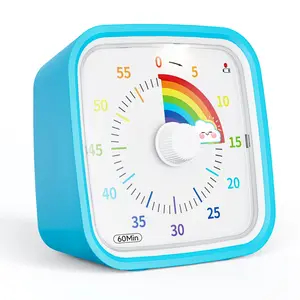 Yunbaoit Visual Digital Kitchen Timer with Protective Case, 60-Minute Countdown Tool for Kids and Adults, Silent Timer with Low-Battery Reminder for Effective Time Management