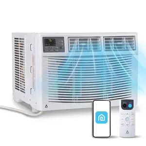 12000 BTU Window Air Conditioner Energy Efficient, Smart Wi-Fi Window AC Unit with Remote for Large Rooms up to 550 Sq Ft, Ultra Quiet 3 in 1 Air Cooler, White