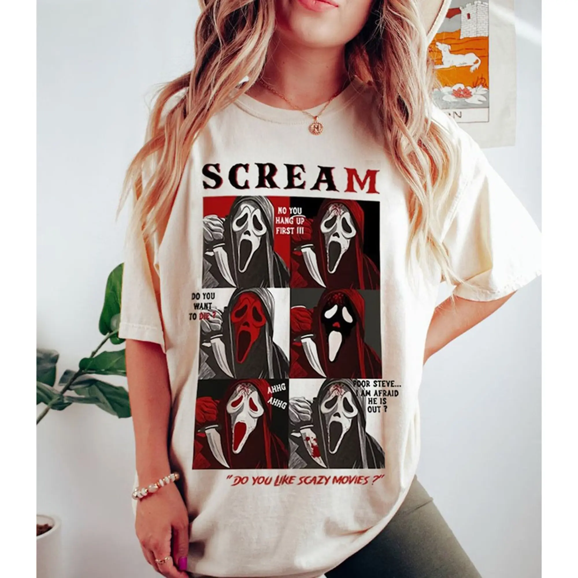 Scream Halloween Tshirt, Scream Movie TShirt, Ghostface Halloween Shirt