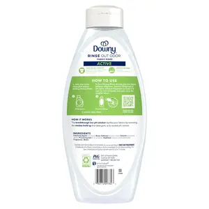 Downy Rinse & Refresh Laundry Odor Remover & Fabric Softener, Active Fresh, 48 fl oz