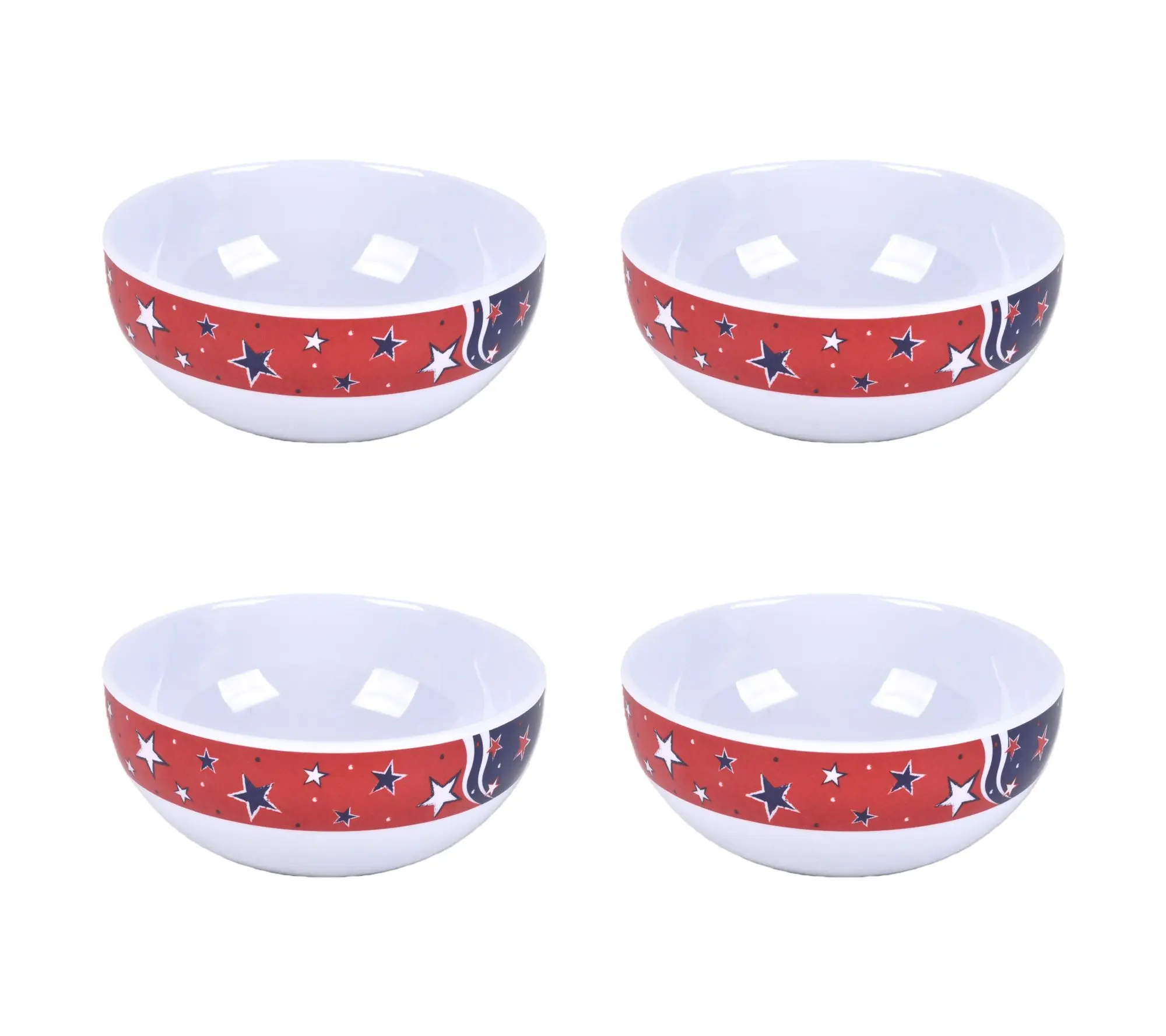 Temp-tations Set of 4 Melamine 18-oz Bowls