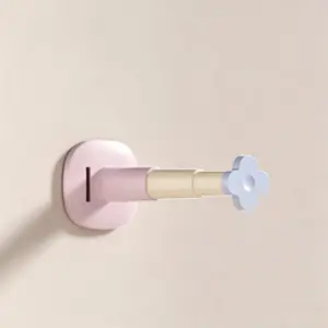 New Multi-Functional Stretchable Clothes Hanger Rack, Wall-Mounted No Drilling, Home Balcony Storage Organizer, Traceless Hanging Closet