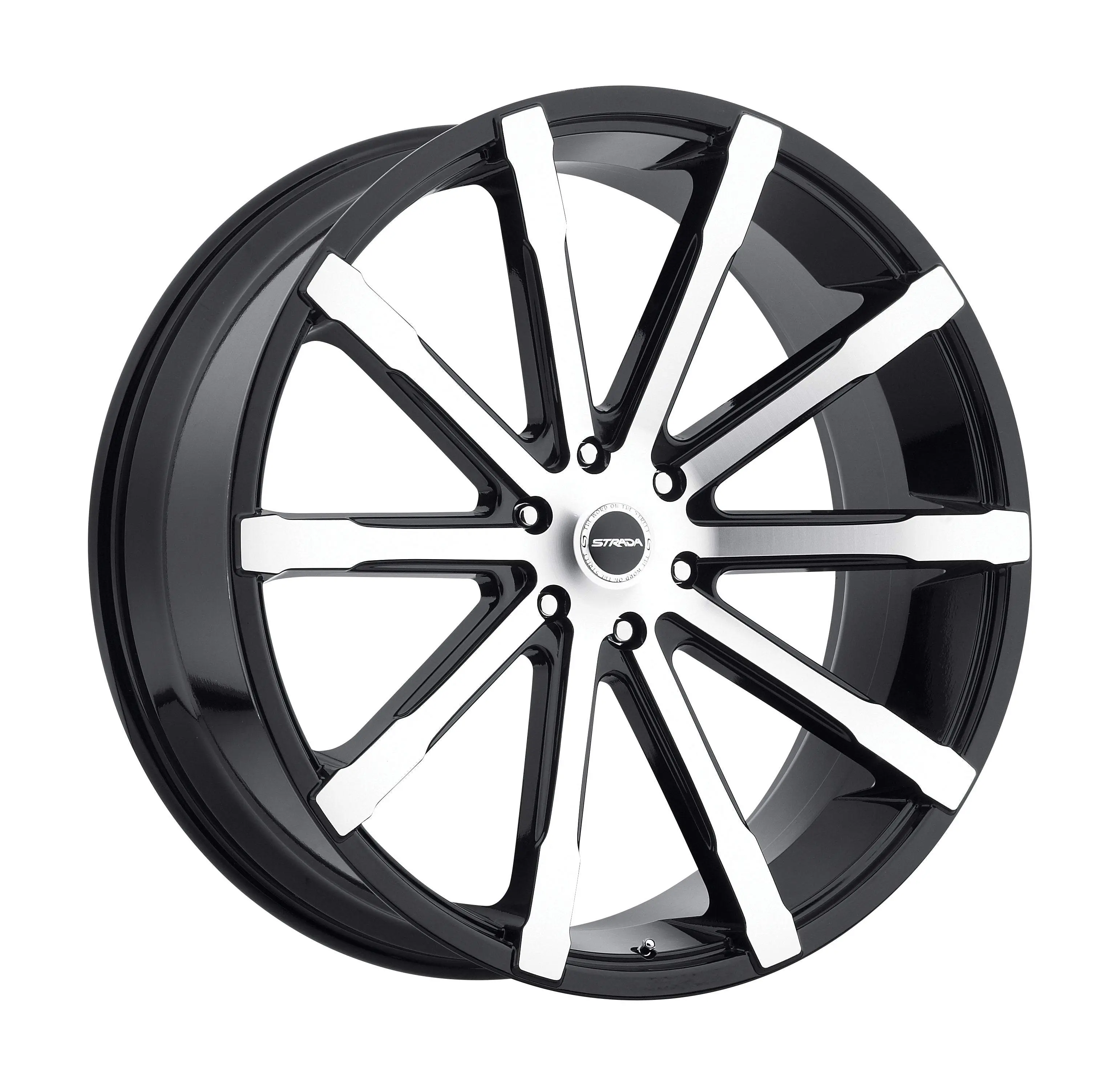 Osso Gloss Black Machined wheel