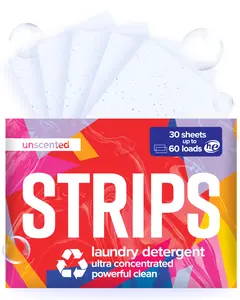 STRIPS Unscented Laundry Detergent Sheets
