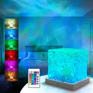New Deal - Ocean Wave Projector Light, Colors Galaxy Projector Night Light Water Ripple Lamp Ambient Lighting with Remote Control, Mood Lights for Bedroom Shower Office Bar Game Room Kids Christmas Gifts
