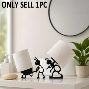 Cute Modern Ant Design Paper Towel Holder, Elegant Bathroom Accessory, Ideal Gift for Home Office Decor, Fun Animal Theme, Bathroom Decorations, Bathroom Decor Supplies, Bathroom Decoration Accessories