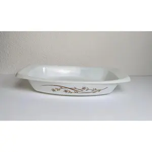Vintage Golden Honeysuckle Pyrex Baking Dish