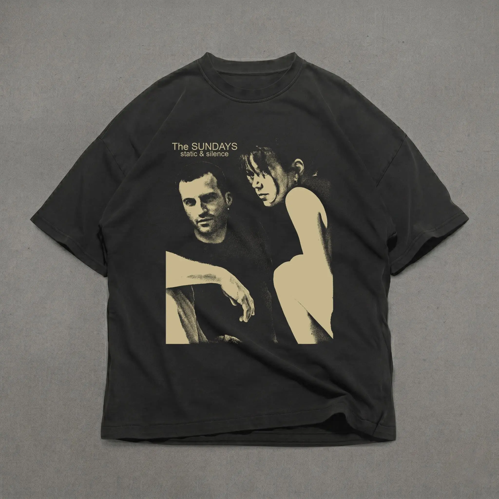 Comfort Colors The Sundays Tshirt, Static and silence shirt, 90s band tees, Y2k graphic tee, Gothic clothing, 90s style grunge graphic tee