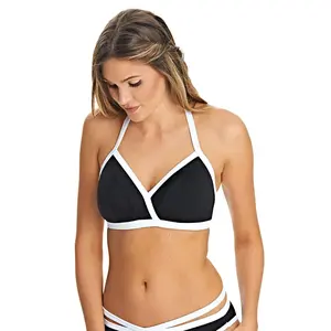 Freya Womens Back to Black Soft Cup Triangle Bikini Top